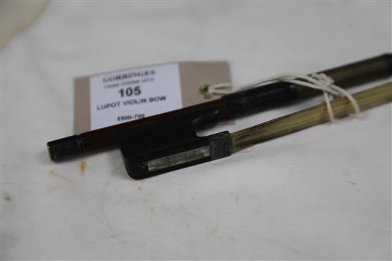 A Lupot violin bow, 60 grams